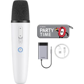 PUREMIC UHF Wireless Microphone System, Wireless Karaoke Microphone with Bluetooth Rechargeable Receiver, Cordless Microphone, Car Microphone for Family Party, Meeting, Church - Q1PRO
