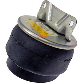 452-9547L Air Spring, Rolling Lobe, Composite Piston, 7.36" Static Height, 9" Top Plate Diameter, 8.19" Piston Diameter, One Stud w/Bracket Top Plate, One Stud Piston