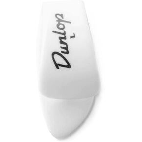 JIM DUNLOP 9003R White Plastic Thumbpicks, Large, 12/Bag