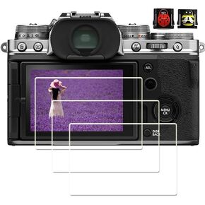 [عبوة من 3 قطع] واقي شاشة X100V لكاميرا فوجي فيلم X100V وLCD من الزجاج المعالج بالبولي كربونات متوافق مع كاميرا فوجي فيلم X100V X100V