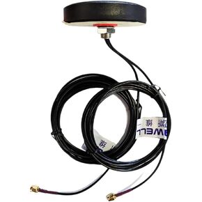 Cellular Antenna 4G LTE 2X2 MIMO Antenna 4G 3G and GSM Screw Mount cirucular Shape 700-2700MHz SMA Male 4G Main and AUX Outdoor 2dBi IoT Antenna, NOT for Boosting