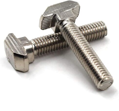 T Bolt Set Screw Bolt Fastener Tool for T-Slotted Aluminum Extrusion Nickel Plated Carbon Steel 45 Series M8X35mm 20PCS in Saudi Arabia