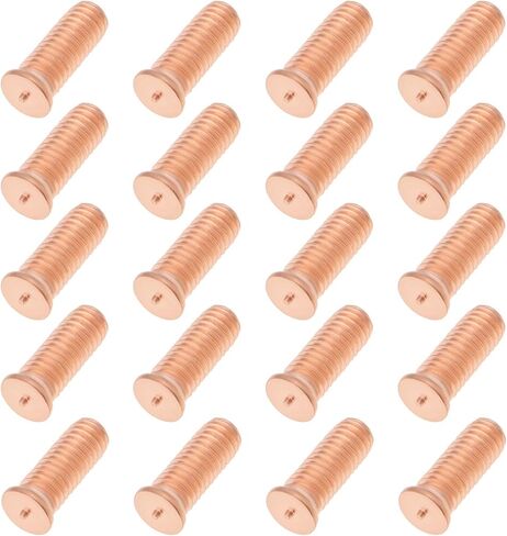 200Pcs M6x16 Carbon Steel Copper Plated Stud Weld Spot Plated Copper Welding Screw Solder Point Nail Bolt or Capacitor Discharge in Kuwait