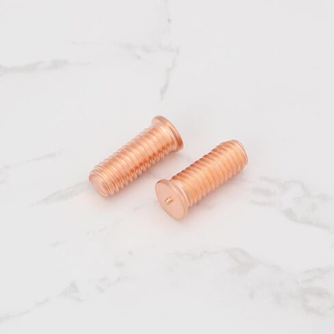 200Pcs M6x16 Carbon Steel Copper Plated Stud Weld Spot Plated Copper Welding Screw Solder Point Nail Bolt or Capacitor Discharge in Kuwait
