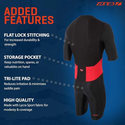 بدلة ZONE3 للرجال بأكمام قصيرة وسحاب كامل in Kuwait