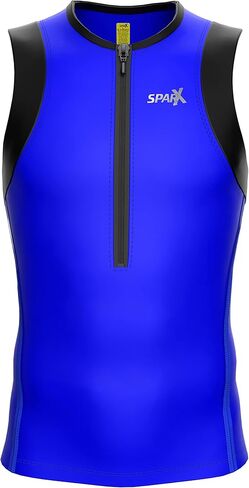 Sparx Mens Tri Tank Performance Triathlon Top Tri Singlet Mesh Panels Swim Bike Run in Kuwait