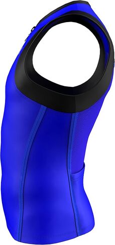 Sparx Mens Tri Tank Performance Triathlon Top Tri Singlet Mesh Panels Swim Bike Run in Kuwait