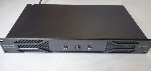 مضخم صوت احترافي ذو 4 قنوات من MUSYSIC - 2x9600 واط D-Class 1U Power Amp MU-D9600 مضخم صوت عالي الأداء مع قوة ستيريو وجسر للاستخدام الاحترافي في الحفلات الموسيقية والوظائف وفي المنزل in Kuwait