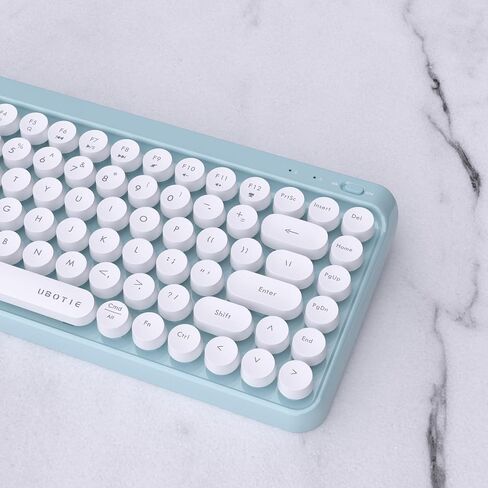 UBOTIE Portable Bluetooth Colorful Keyboards (Pink-Colorful) in Kuwait