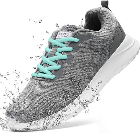 STQ Womens Lightweight Water Resistant Walking Shoes with Arch Support | Cushioned Absorbing Sole, Low Arch Support, Lightweight, For Work, Hiking, Travel, and Casual Wear in Saudi Arabia