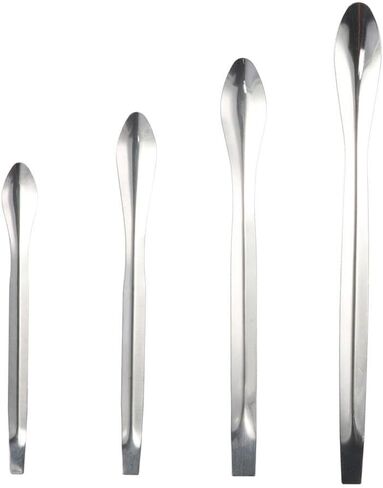 Laboratory Measuring Spoon Stainless Steel Multi-Purpose Silver Micro Sampling Scoop Durable Lab Spatula for Powders Gel Cap Filler in Saudi Arabia