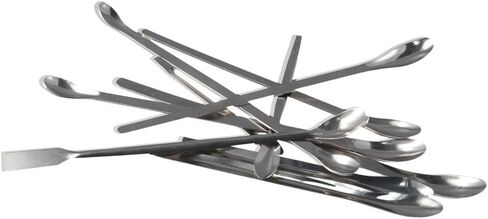 Laboratory Measuring Spoon Stainless Steel Multi-Purpose Silver Micro Sampling Scoop Durable Lab Spatula for Powders Gel Cap Filler in Saudi Arabia