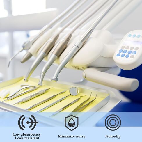 أغطية صينية الأسنان بطانة ورقية 1000 قطعة غطاء صينية ورقية طبية للأسنان للاستعمال مرة واحدة للأسنان والجراحة والصينية الطبية وطاولة الوشم ومستلزمات غطاء طاولة الأظافر، 8.25 بوصة × 12.25 بوصة، لون عشوائي in Kuwait