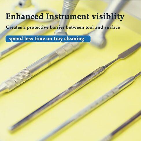 أغطية صينية الأسنان بطانة ورقية 1000 قطعة غطاء صينية ورقية طبية للأسنان للاستعمال مرة واحدة للأسنان والجراحة والصينية الطبية وطاولة الوشم ومستلزمات غطاء طاولة الأظافر، 8.25 بوصة × 12.25 بوصة، لون عشوائي in Kuwait