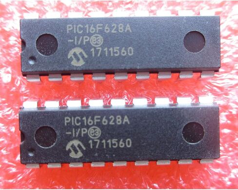 2 Pcs PIC16F628 Flash-Based, 8-Bit CMOS Microcontrollers with nanoWatt Technology MCU, PIC16F, 20MHz, DIP-18 in Kuwait