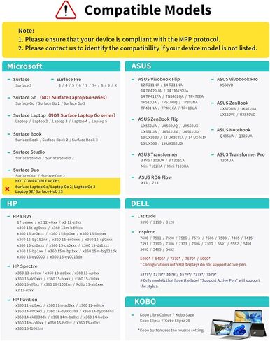 Metapen Stylus Pen M2 for Surface (Premium, 4096 Finest Control, Eraser End) - Work for Surface Pro 7//8/9/X,Surface Go 3/Book 3/Laptop 4/Studio 2, ASUS VivoBook Flip 14, for Creators,Students,Doers in Kuwait