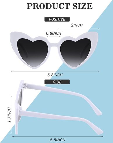 24 Pairs Black Bachelorette Sunglasses Heart Sunglasses Retro Heart Shaped Eyewear Vintage Cat Style Glasses for Women Girls Bridesmaid Wedding Bachelorette Party in Kuwait