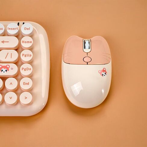 Mofii Wireless Keyboard and Mouse Combo,2.4G USB Multi-Color Cute Full Size Keyboard and Optical Mice Set for Computer Desktop PC Laptop (Pink-Mixed)…… in Kuwait