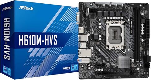 اسروك لوحة ام H610M/ac انتل واي فاي LGA1700 متوافقة مع وحدة المعالجة المركزية انتل الجيل 13 و12 in Kuwait