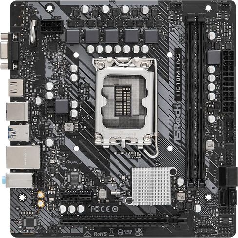 اسروك لوحة ام H610M/ac انتل واي فاي LGA1700 متوافقة مع وحدة المعالجة المركزية انتل الجيل 13 و12 in Kuwait