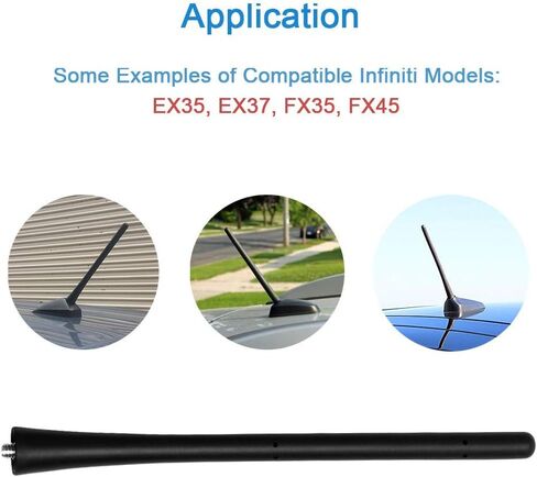 Antenna for Hyundai Santa Fe Tucson Accent Elantra Touring Entourage, Short Car Roof Hyundai Antenna Replacement for AM FM Radio Reception in Kuwait