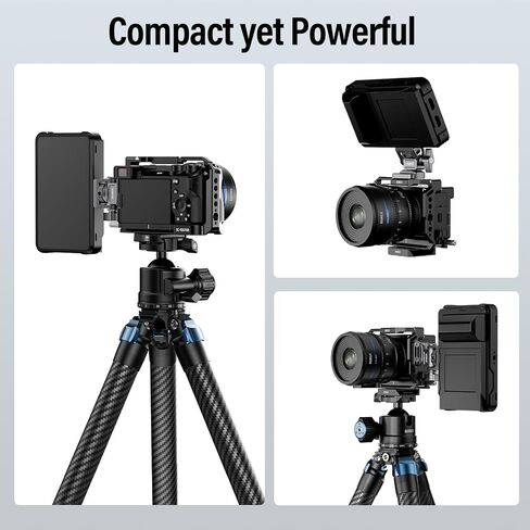 SIRUI Camera Monitor Mount with Cold Shoe, Swivel 360°and Tilt 180°Adjustable DSLR Field Monitor Mount, Compatible with 5" and 7" Monitor, MAX Load 7.72lb, SC-MC in Kuwait