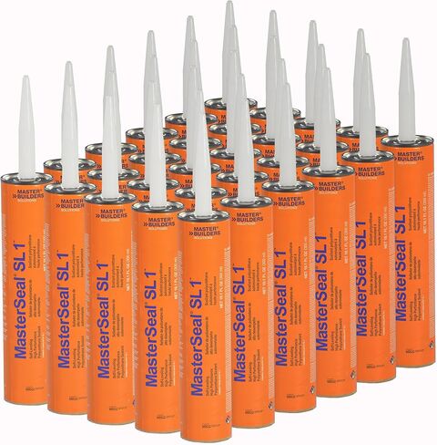 MasterSeal SL1 Limestone Self Leveling Concrete Sealant, 10.1oz. One Component, Elastomeric Polyurethane for Expansion Joints in Concrete Walls and Floors. Pack of 12 with Bonus AWF PRO Gloves in Saudi Arabia