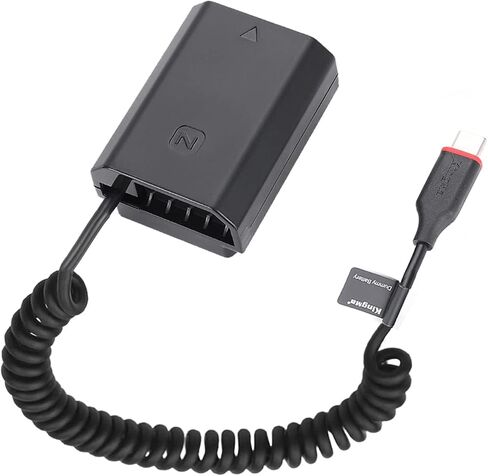King Ma EN-EL15 Dummy Battery Decoded EN-EL15 Battery Replacement with Type-C Spring Power Adapter Cable for Nikon Z5 Z6 Z7 D750 D810 D800 D7500 D7200 D7100 D850 D7000 Cameras in Saudi Arabia