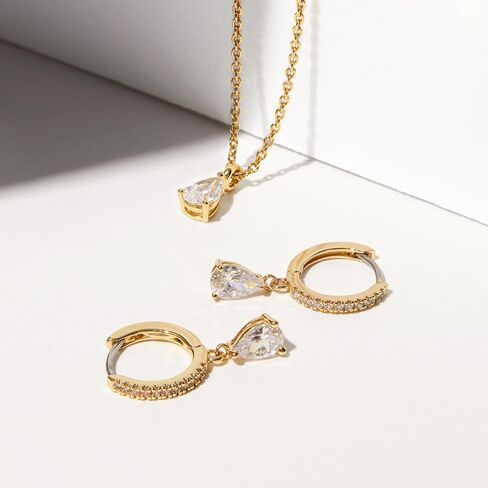 Ana Luisa 14K Gold Crescent Moon Huggie Hoops - Celeste | Mismatched, Sparkling Celestial Earrings With Cubic Zirconia | Hypoallergenic, Water-Resistant & Tarnish-Free | With a Star and Moon Charm in Saudi Arabia