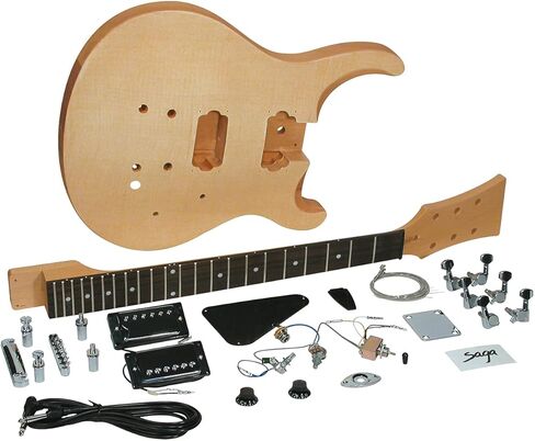Saga 6 String Solid-Body Electric Guitar, Right, Natural (TC-10) in Saudi Arabia