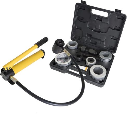 1 5/8 to 4 1/4 10-Ton Hydraulic Pump with 4 Foot High Pressure Hose Various Collets and Storage Box Hydraulic Tube Expander Kit in Saudi Arabia