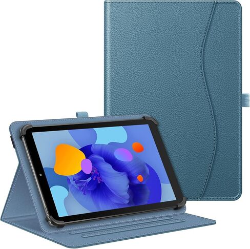 Fintie Universal Case for 9-11 inch Tablet - Multiple Angle Viewing Cover | Pocket & Pencil Holder, PU Leather, for Urao C107 / ECOPAD / Coopers CP10 and More 9" 10" 11" Tablets, Glitter Blue in Kuwait