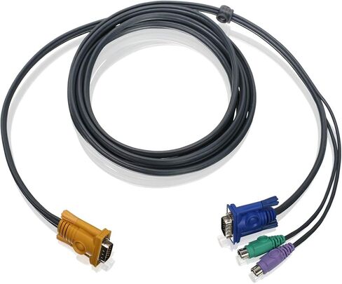 IOGEAR USB KVM Cable, 10 Feet, G2L5203U, Dark Gray in Kuwait