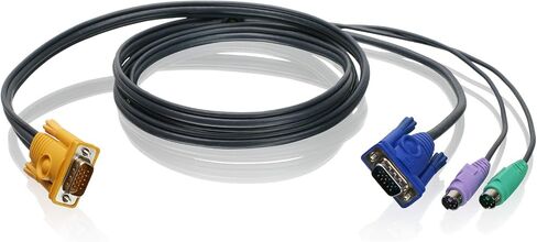 IOGEAR USB KVM Cable, 10 Feet, G2L5203U, Dark Gray in Kuwait