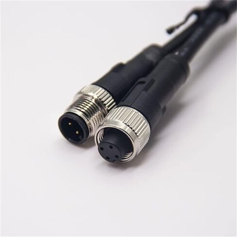 M12 Connector Male to Female Double Ended Cable Female to Male M12 Connector (A-Code 4 Pin Straight 1M/3.3ft) in Saudi Arabia