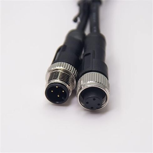 M12 Connector Male to Female Double Ended Cable Female to Male M12 Connector (A-Code 4 Pin Straight 1M/3.3ft) in Saudi Arabia