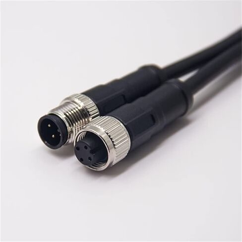 M12 Connector Male to Female Double Ended Cable Female to Male M12 Connector (A-Code 4 Pin Straight 1M/3.3ft) in Saudi Arabia