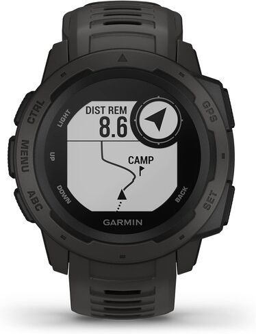 Garmin Instinct, GPS Watch, Graphite, Refurbished in Saudi Arabia