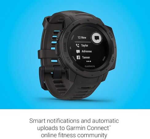 Garmin Instinct, GPS Watch, Graphite, Refurbished in Saudi Arabia