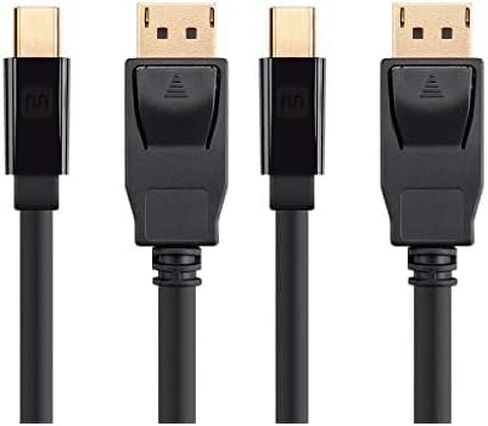 Monoprice 115888 Mini DisplayPort 1.2 to DisplayPort Cable - 1.5 Feet, 4K Capable, Supports 3D Video - Select Series Black in Kuwait