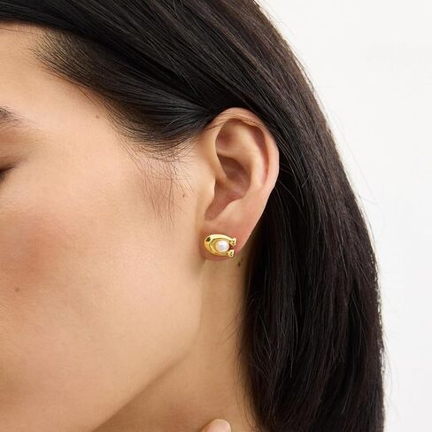 COACH Pearl C Stud Earrings in Saudi Arabia