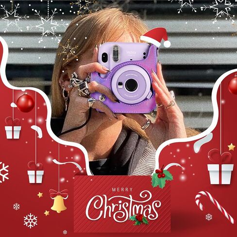 Mini 12 Accessories for Fujifilm Instax Mini 12/11 Instant Camera | Include Mini 12/11 Case, 64 Photo Album, 5 Magnetic Frames, 17 Mini Picture Frames and 50 Stickers, Magic Purple, No Camera in Saudi Arabia