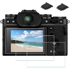 واقي شاشة PCTC X-T5 لغطاء فيلم Fujifilm X-T5 XT5، 2 * غطاء غطاء الحذاء الساخن، 3 عبوات 0.3 مم 9H صلابة LCD من الزجاج المقسى