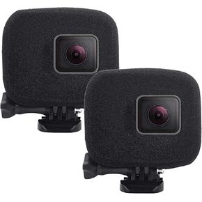 [2 Pack] Hero 12 11 10 9 Foam Windslayer Housing Case, Windscreen Windshield Windslayer Cover Housing Frame Case Compatible for Gopro Hero 9 10 11 12 Housing Frame Case Video Noise Reduction Accessory