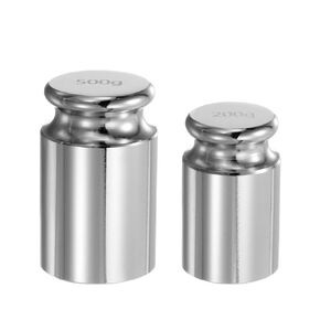 uxcell 2pcs Calibration Weight Set 200g 500g M1 Precision Chrome Plated Steel for Digital Balance Scales
