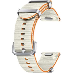 SAMSUNG Galaxy Watch 7, 6, 5, 4 Series Athleisure Band, Nylon, Smartwatch Replacement Strap for Men and Women, One Click Attachment, Small/Medium, ET-SOL30SWEGUJ, Cream