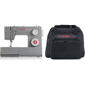 SINGER 4411 Heavy Duty Sewing Machine With Accessory Kit & Foot Pedal - 69 Stitch Applications - Simple & Great For Beginners + SINGER Heavy Duty Presser Feet Kit