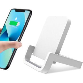 Fast Wireless Charger 10W Charging Stand Compatible with iPhone 13 12 11 Pro XR XS X 8 Plus Samsung Galaxy S20 S10 Note 20 10 Google LG and Other Cell Phones…