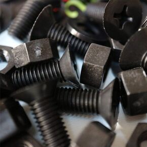 20 x Black Countersunk Screws Polypropylene (PP) Plastic Nuts and Bolts, Washers, M8 x 20mm, Acrylic, Water Resistant, Anti-Corrosion, Chemical Resistant, 5/16 x 25/32