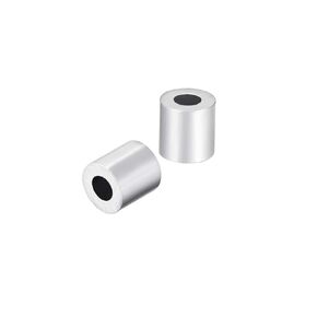 uxcell Aluminum Crimping Loop Sleeve Round for 3/64" - 1/16" Wire Rope Pack of 30